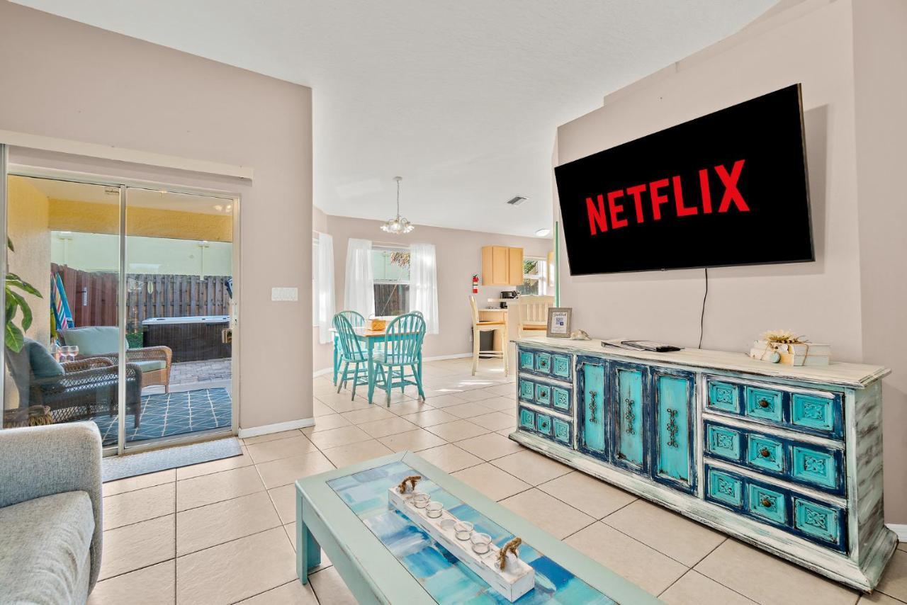 Sunset Serenity - 3Br Beach Townhome With Outdoor Patio - New Hot Tub, Steps To Ocean Fun! Melbourne Kültér fotó
